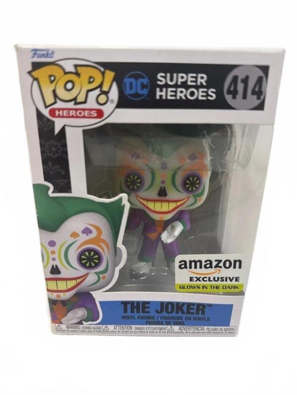 Funko Pop! Heroes DC Super Heroes The Joker #414 Amazon Exclusive Glow in the D